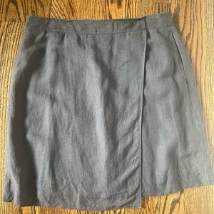 Classiques Entier grey faux wrap skirt 14